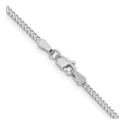14K White Gold 1.25mm Franco Chain – view 4