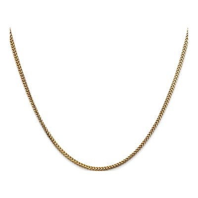 14K Yellow Gold 1.5mm Franco Chain – view 3