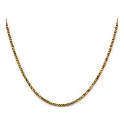 14K Yellow Gold 2mm Franco Chain – view 3