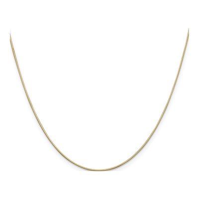14K Yellow Gold 0.8mm Diamond-Cut 18-Inch Snake Chain – view 3