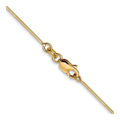 14K Yellow Gold 0.8mm Diamond-Cut 18-Inch Snake Chain – view 4