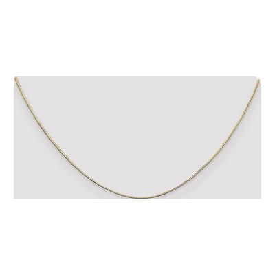 14K Yellow Gold 0.8mm Diamond-Cut 18-Inch Snake Chain – view 5