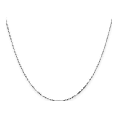 14K White Gold 0.8mm Diamond-Cut Octagonal Snake Chain – view 3
