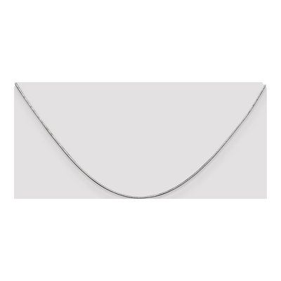 14K White Gold 0.8mm Diamond-Cut Octagonal Snake Chain – view 5