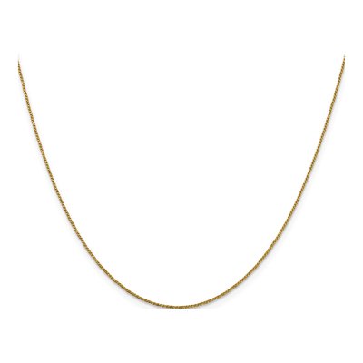 14K Yellow Gold 0.9mm Diamond-Cut Twisted Box Chain – view 4