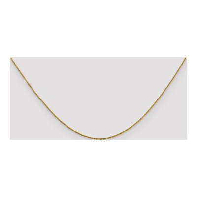 14K Yellow Gold 0.9mm Diamond-Cut Twisted Box Chain – view 6