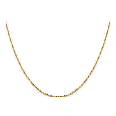 14K Yellow Gold 1.25mm Diamond-Cut Oval Cable Chain – view 4