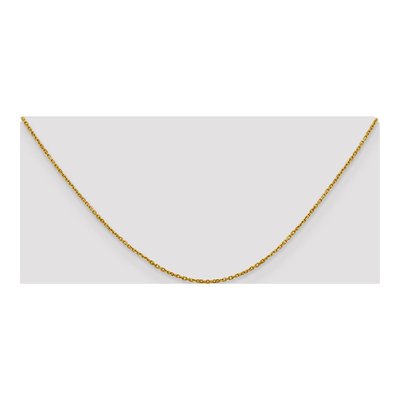 14K Yellow Gold 1.25mm Diamond-Cut Cable Chain – view 6