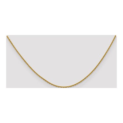 14K Yellow Gold 1.5mm Diamond-Cut Cable Chain – view 6