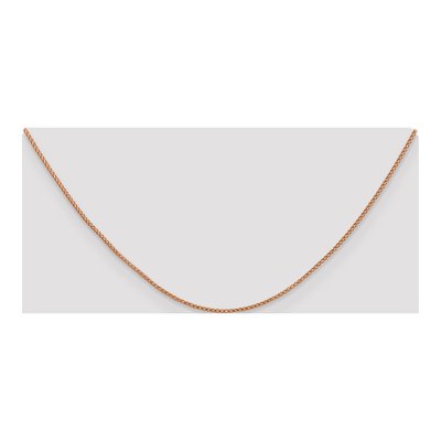 14K Rose Gold 0.95mm Diamond-Cut Open Franco Chain – view 6