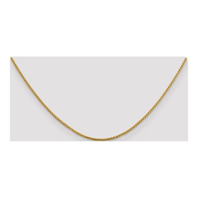 14K Yellow Gold 1.4mm Diamond-Cut Open Franco Chain – view 5