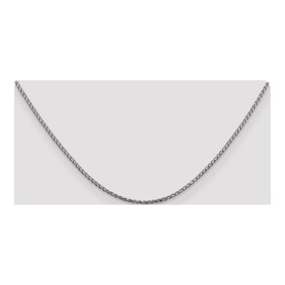 14K White Gold 1.6mm Diamond-Cut Open Franco Chain – view 4
