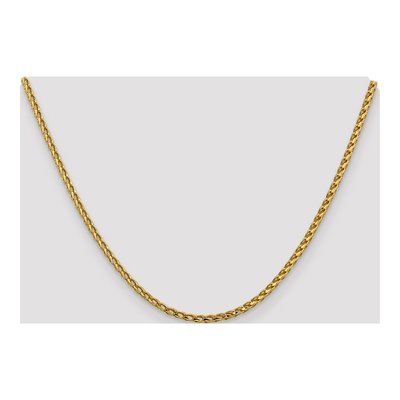14K Yellow Gold 2.45mm Diamond-Cut Open Franco Chain – view 5