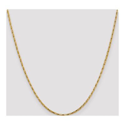 14K Yellow Gold 1.6mm Diamond-Cut Long Franco Chain – view 4