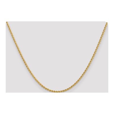 14K Yellow Gold 2.25mm Rope Chain – view 6