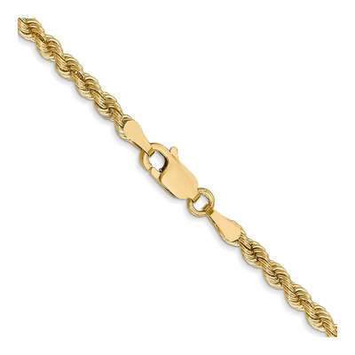 14K Yellow Gold 2.75mm Rope Chain – view 5