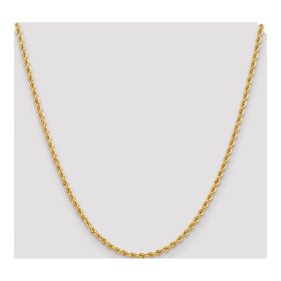14K Yellow Gold 2.75mm Rope Chain – view 6