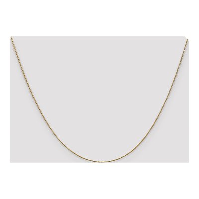 14K Yellow Gold 0.65mm Diamond-Cut Wheat Chain – view 6