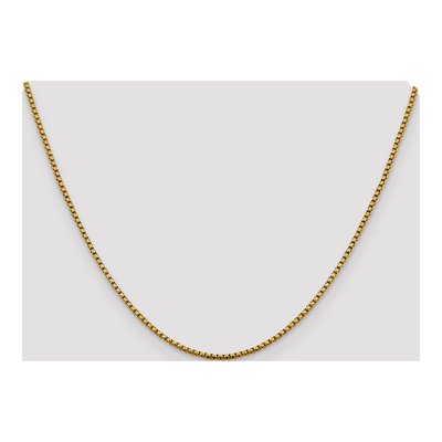 14K Yellow Gold 1.85mm Diamond-Cut Round Box Chain – view 6