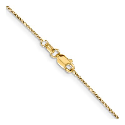 14K Yellow Gold 0.9mm Round Cable Chain – view 5