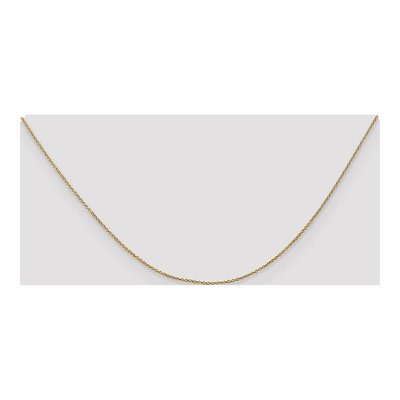 14K Yellow Gold 0.9mm Round Cable Chain – view 6