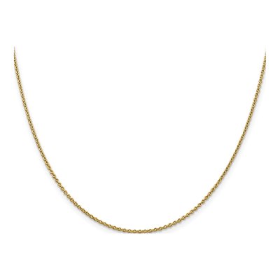 14K Yellow Gold 1.8mm Round Cable Chain – view 4