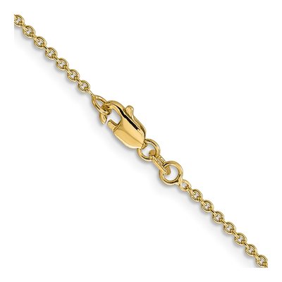 14K Yellow Gold 1.8mm Round Cable Chain – view 5