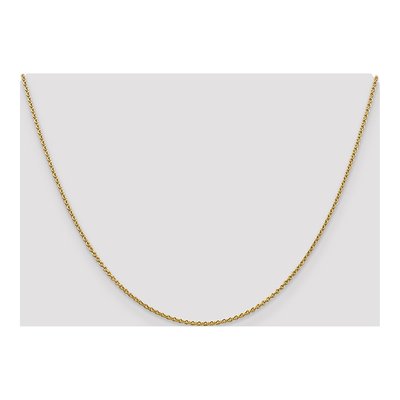 14K Yellow Gold 1.8mm Round Cable Chain – view 6