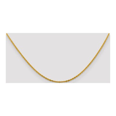 14K Yellow Gold 1.95mm Flat Cable Chain – view 5