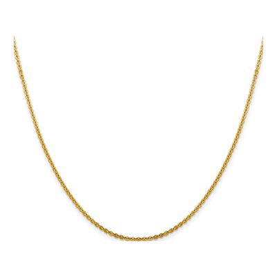 14K Yellow Gold 1.95mm Flat Cable Chain – view 2