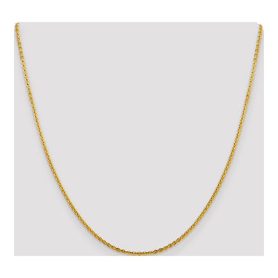 14K Yellow Gold 1.95mm Flat Cable Chain – view 4