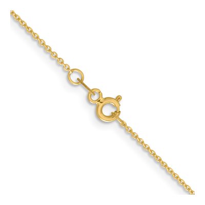 14K Yellow Gold 1.05mm Diamond-Cut Cable Chain – view 5