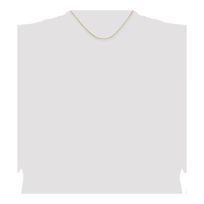 14K Yellow Gold 1.05mm Diamond-Cut Cable Chain – view 6