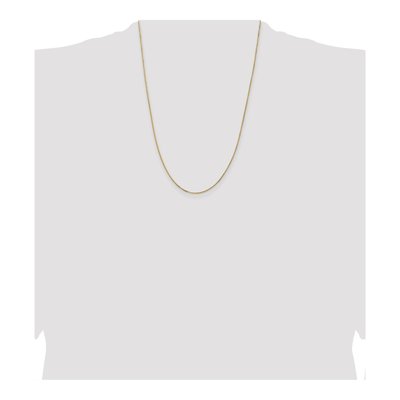 14K Yellow Gold 1mm Concave Box Chain – view 5