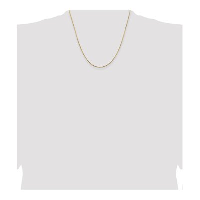 14K Yellow Gold 1.1mm Concave Box Chain – view 4