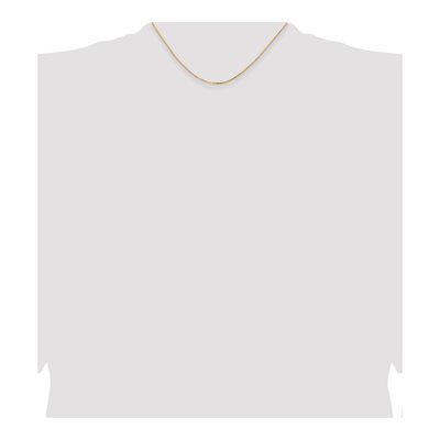 14K Yellow Gold 1.2mm Concave Box Chain – view 5