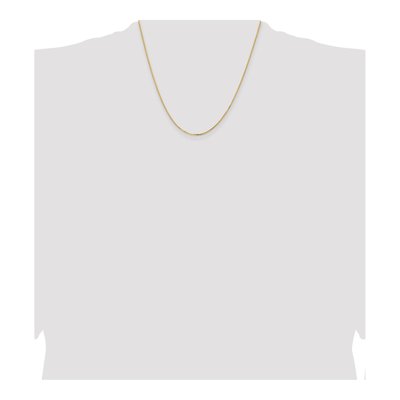 14K Yellow Gold 1.2mm Concave Box Chain – view 4
