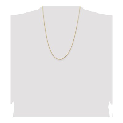 14K Yellow Gold 1.2mm Concave Box Chain – view 4