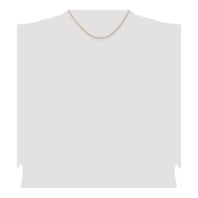 14K Yellow Gold 1.3mm Concave Box Chain – view 5