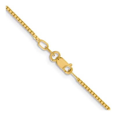 14K Yellow Gold 1.3mm Concave Box Chain – view 3