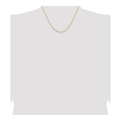 14K Yellow Gold 1.45mm Concave Box Chain – view 4