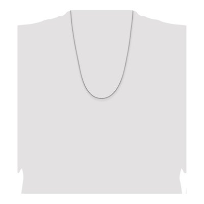 14K White Gold 1.45mm Concave Box Chain – view 4