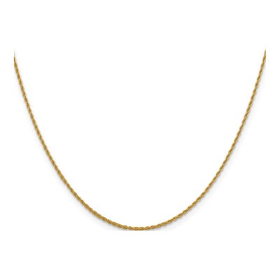 14K Yellow Gold 1.3mm Rope Chain – view 3