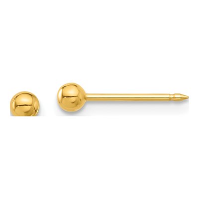 Stainless Steel Ball Stud Earrings