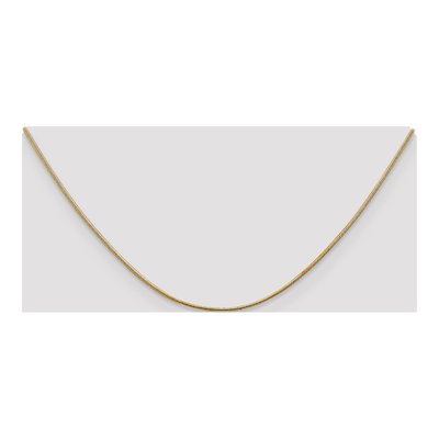 14K Yellow Gold 1mm Round Snake Chain – view 5