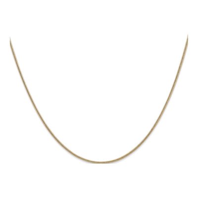 14K Yellow Gold 1.3mm Round Snake Chain – view 3