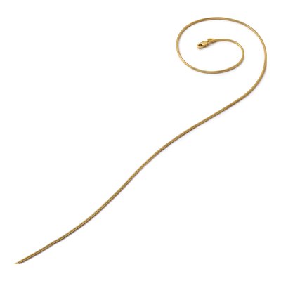 14K Yellow Gold 1.6mm Round Snake Chain – view 6