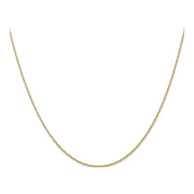 14K Yellow Gold 0.7mm Cable Rope Chain – view 3