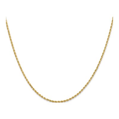 10K Yellow Gold 1.75mm Diamond-Cut Rope Chain – view 3