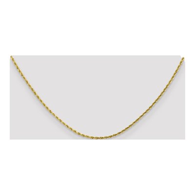 10K Yellow Gold 2mm Diamond-Cut Rope Chain – view 5